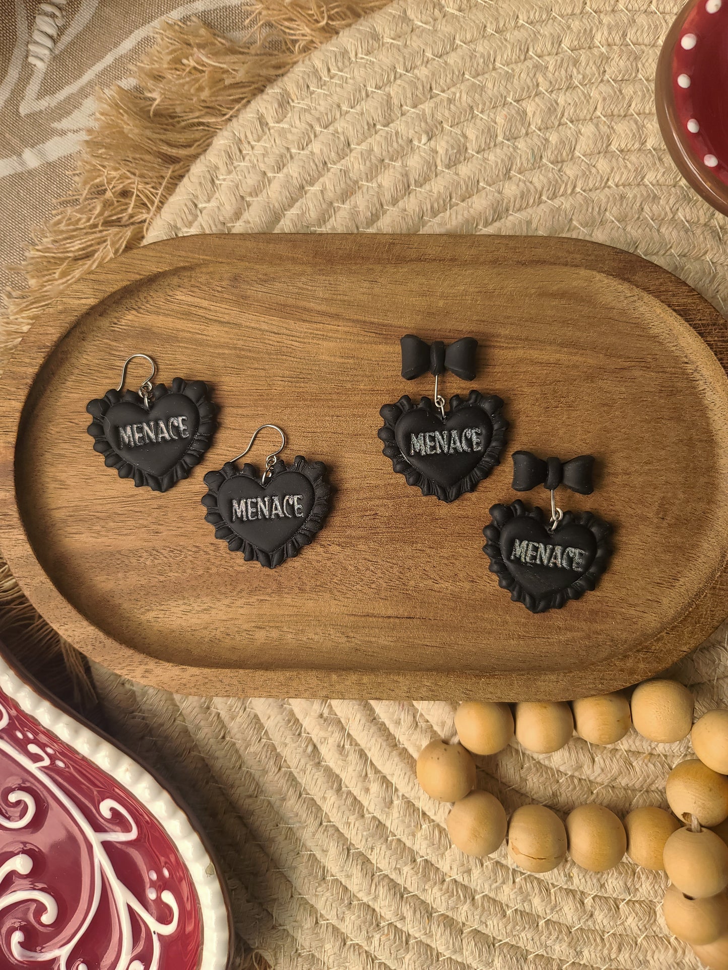 MENACE (Red or Black) Spicy Valentine's Hearts