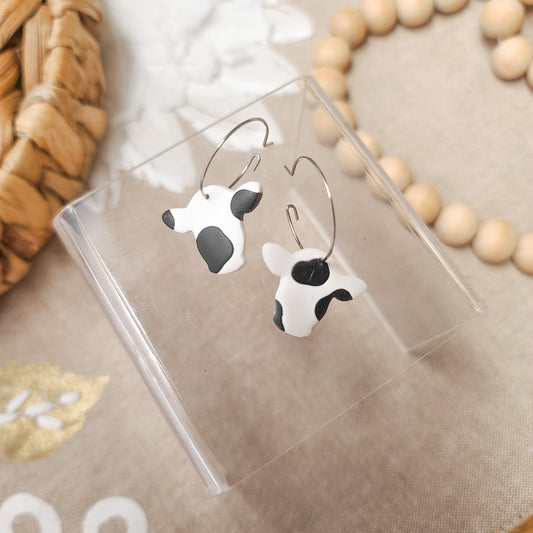 Cow Hoop Earrings