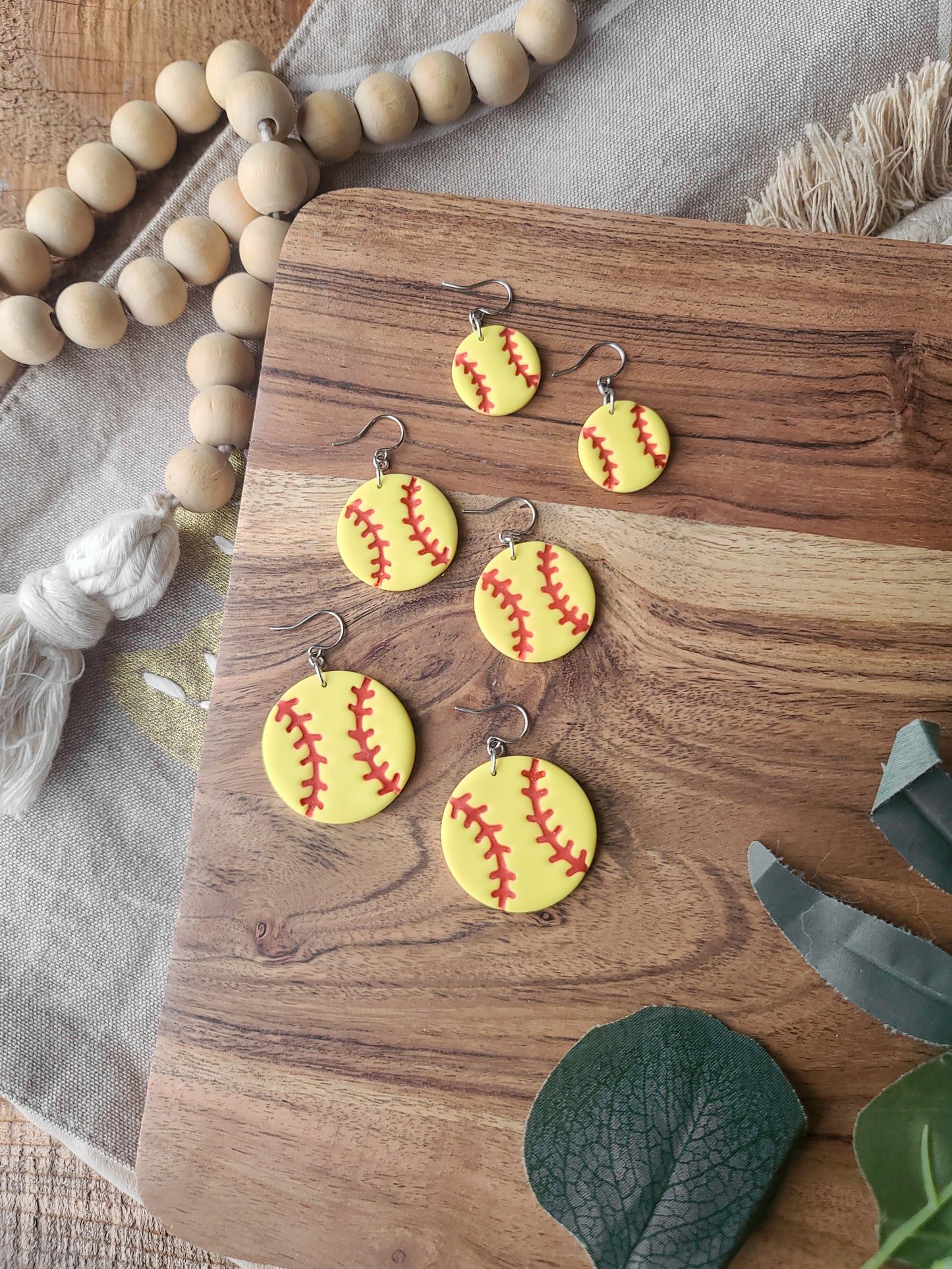 Softball Earrings