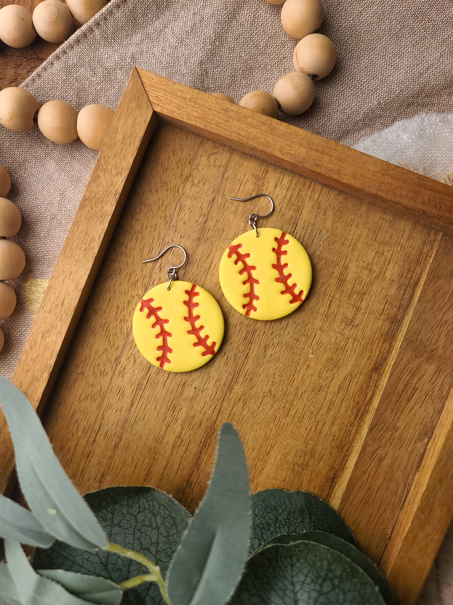 Softball Earrings