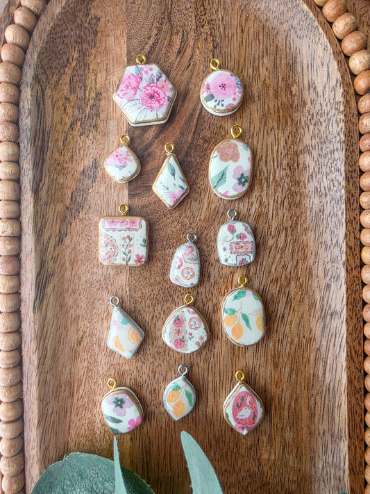 Charm Bar Charms - Floral Collage