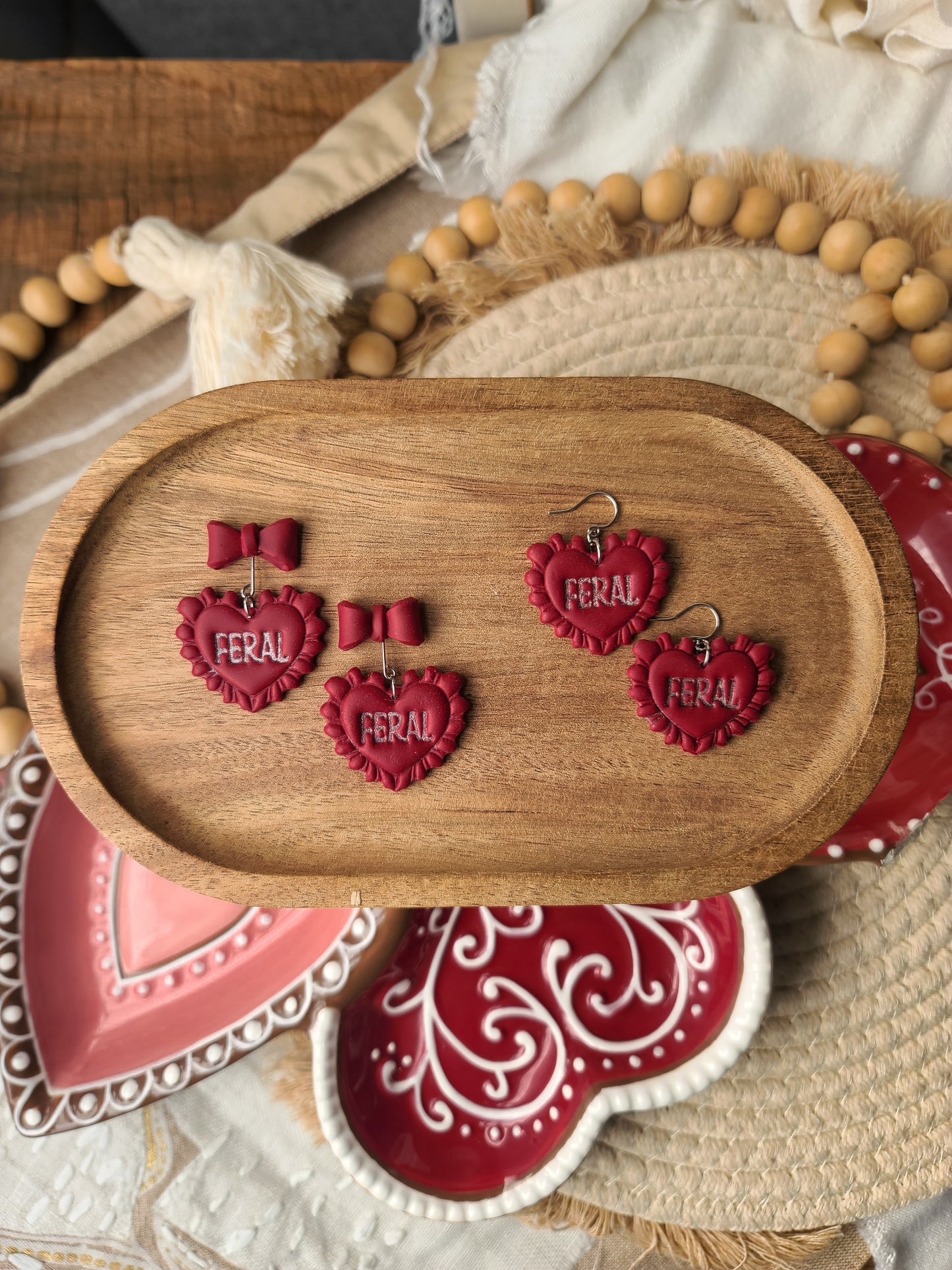 FERAL (Red or Black) Spicy Valentine's Hearts