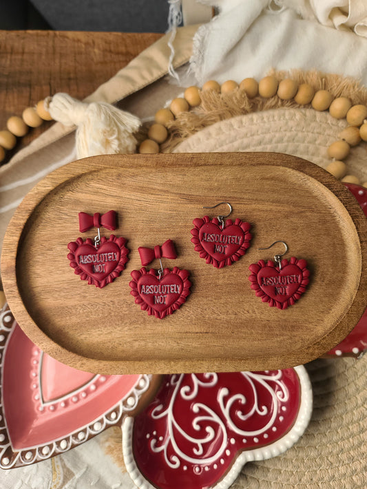 ABSOLUTELY NOT (Red or Black) Spicy Valentine's Hearts