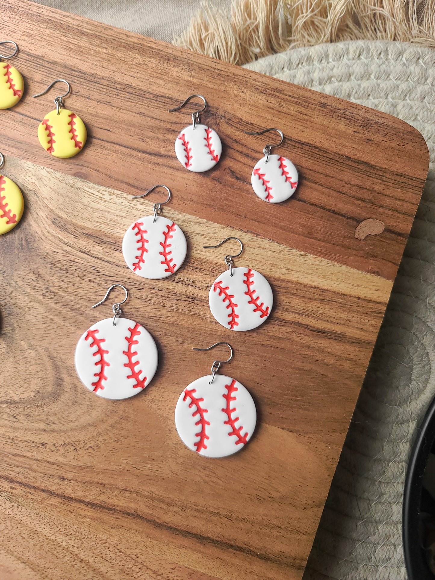 Baseball Earrings