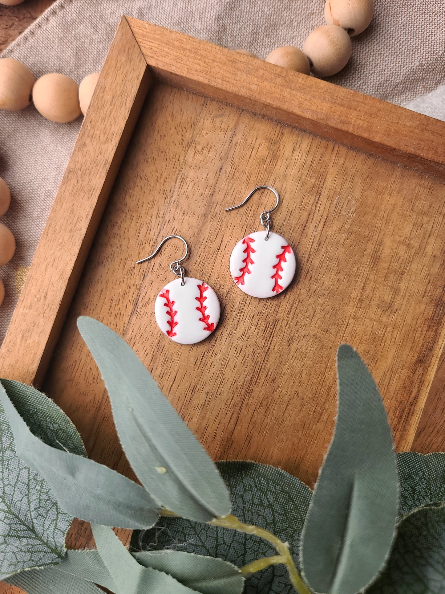 Baseball Earrings
