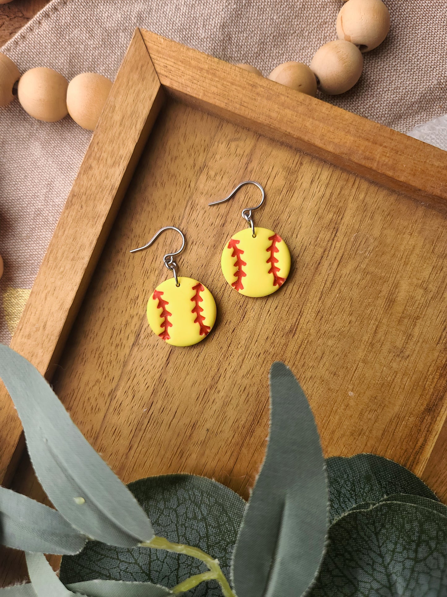 Softball Earrings