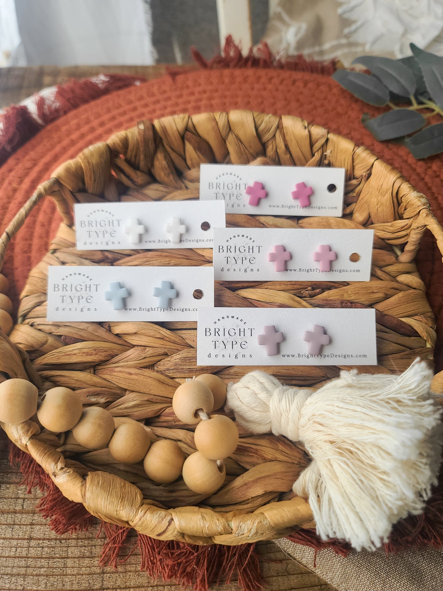 Simple Cross Studs