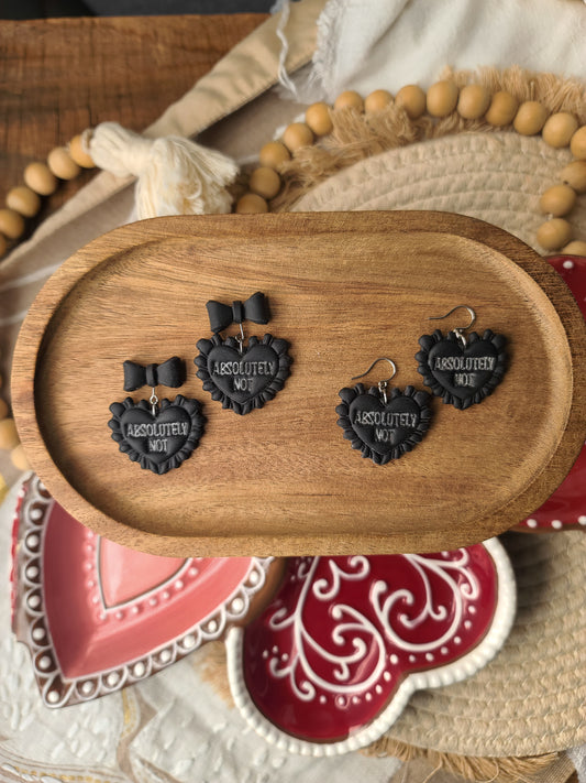 ABSOLUTELY NOT (Red or Black) Spicy Valentine's Hearts